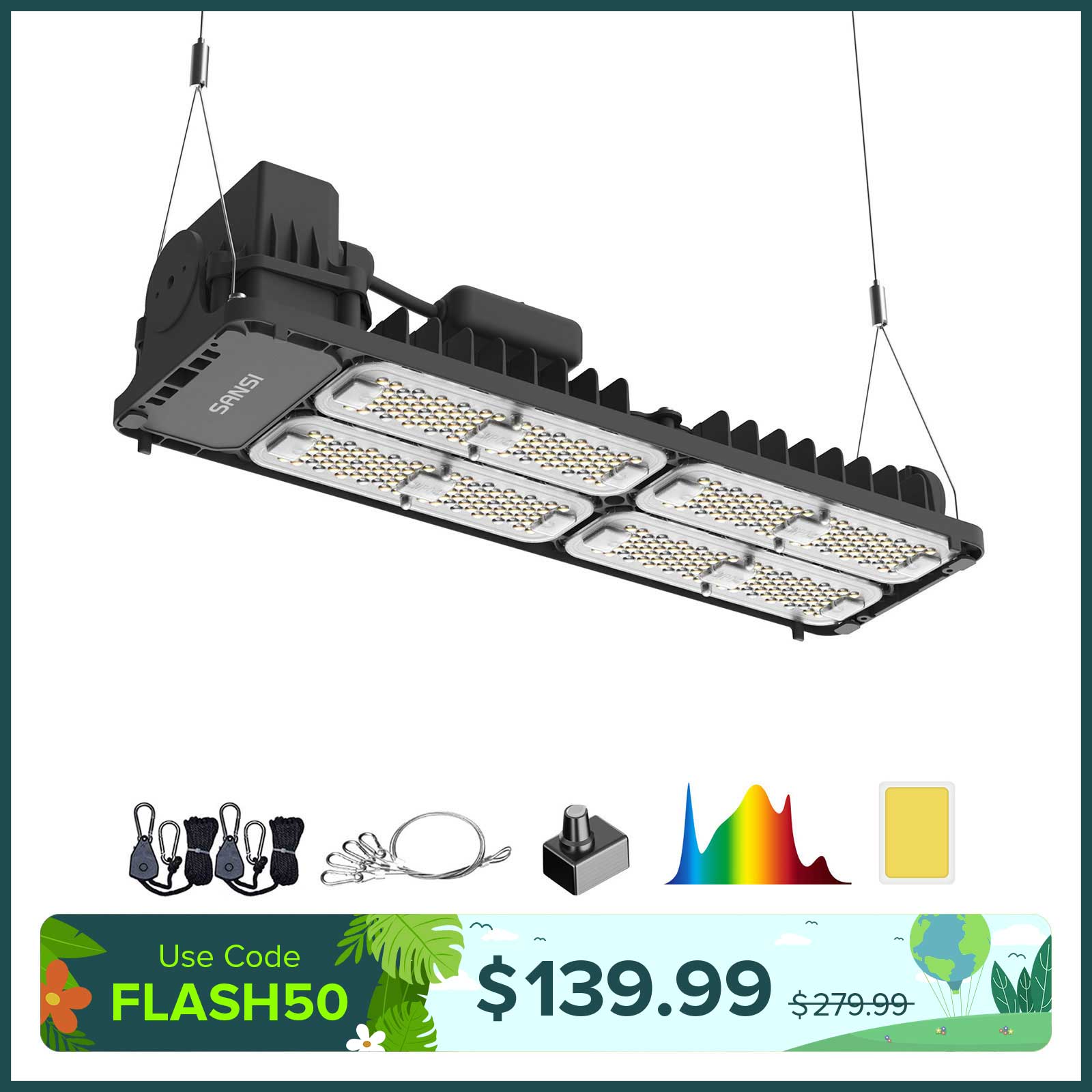 Dimmable 150W LED Grow Light (EU ONLY)