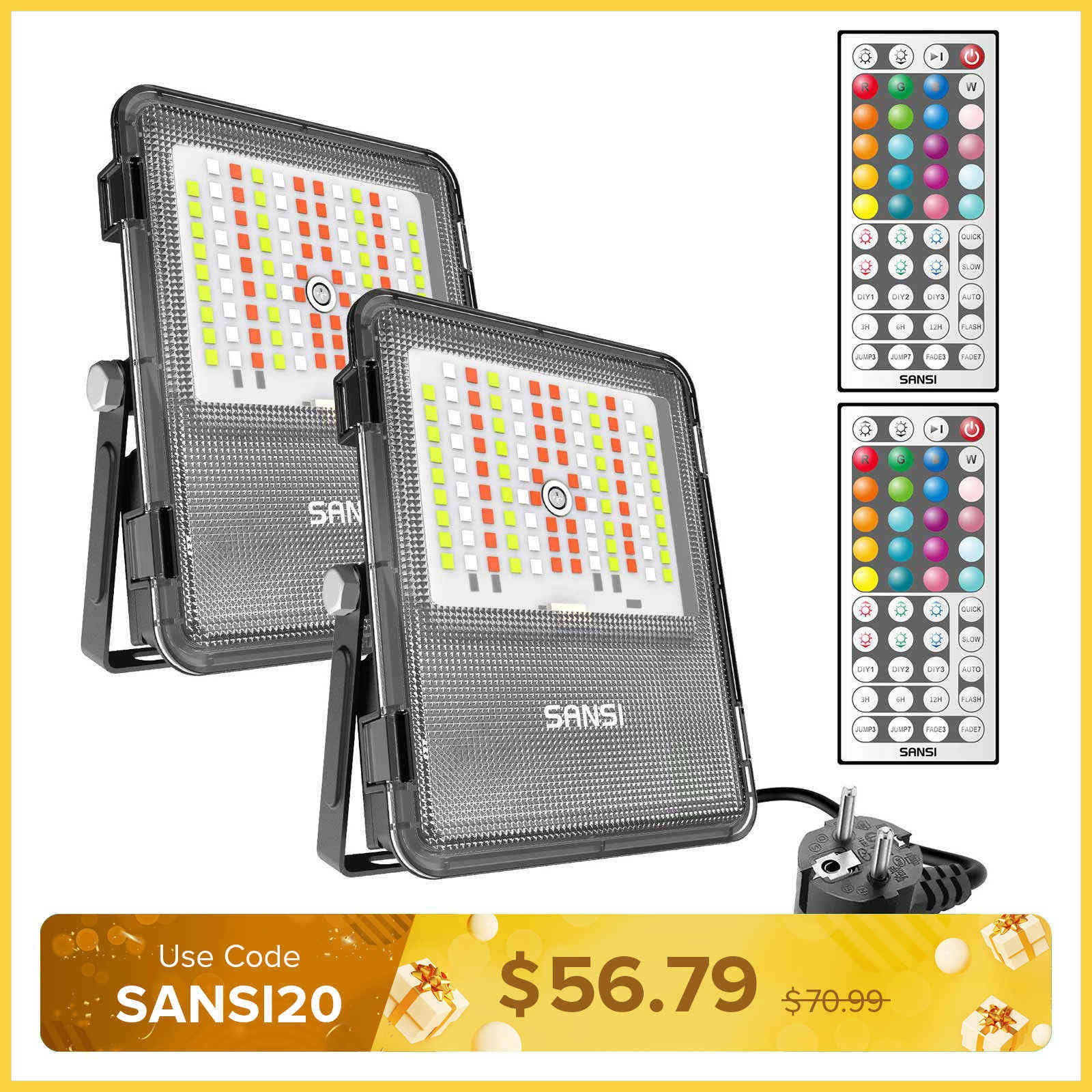 20W RGB LED Flood Light (EU ONLY)