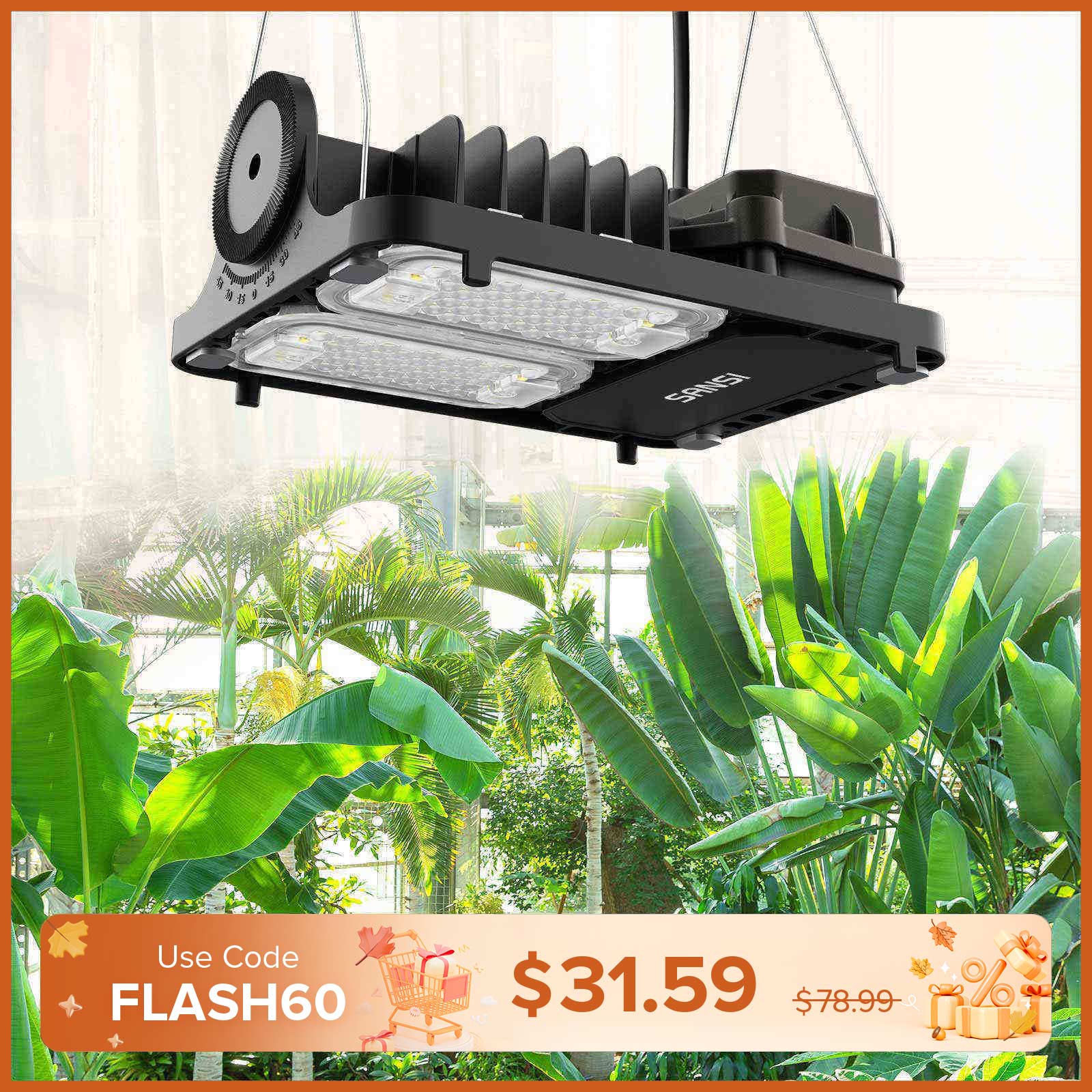 Dimmable 70W LED Grow Light (EU/UK ONLY)