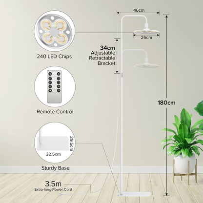 SANSI 125W Tall Standing Grow Light With Remote Control (EU ONLY)