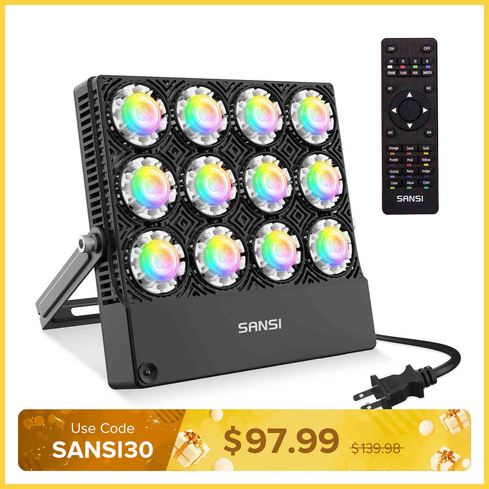 70W RGB LED Flood Light(US ONLY)