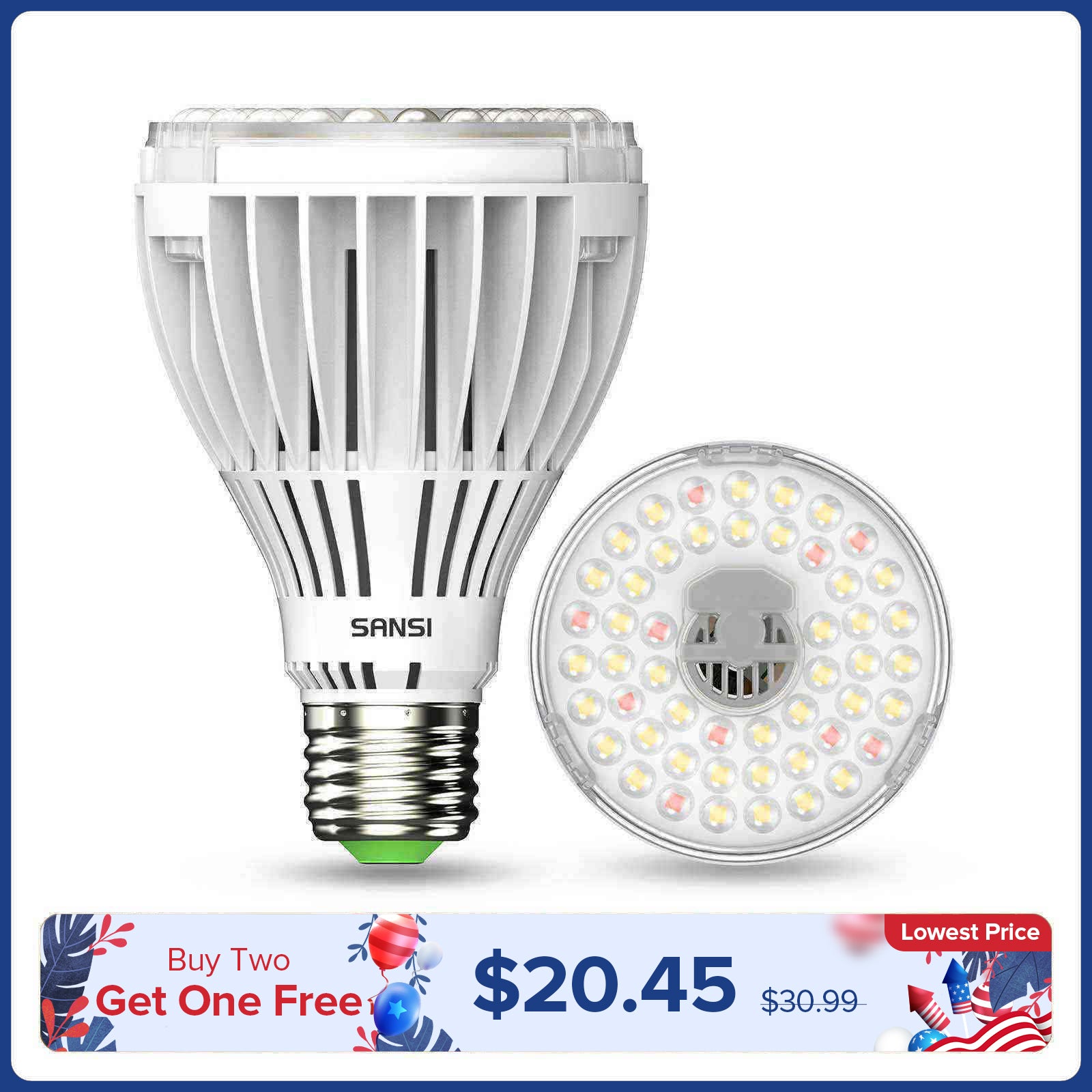 PAR25 30W LED Grow Light Bulb