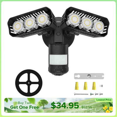 38W LED Security Light (Dusk to Dawn & Motion Sensor)(US CA ONLY)