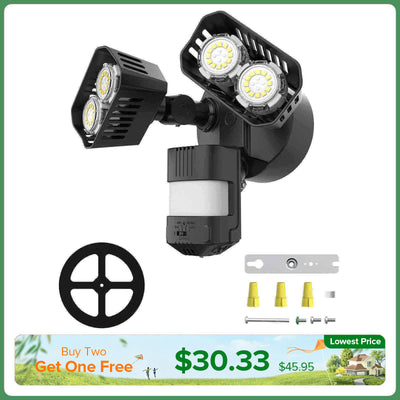 Upgraded 28W LED Security Light (Dusk to Dawn & Motion Sensor)(US ONLY)