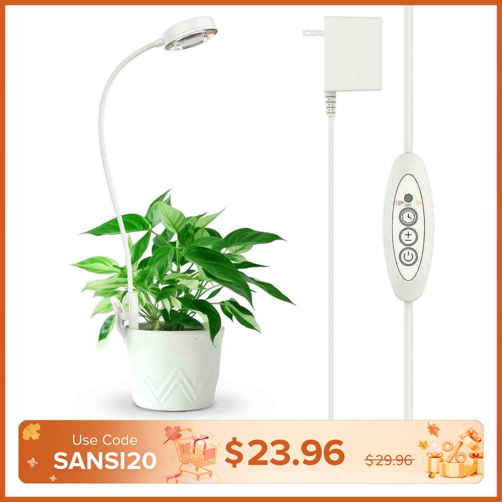 10W Pot Clip Led Grow Light