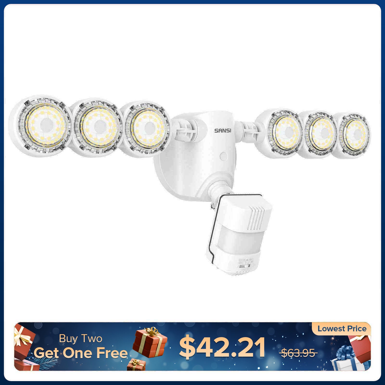 55W LED Security Light (Dusk to Dawn & Motion Sensor)(US ONLY)