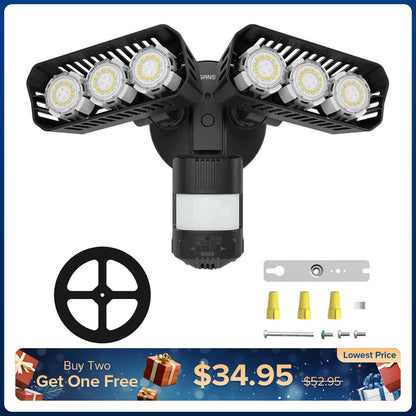 38W LED Security Light (Dusk to Dawn & Motion Sensor)(US CA ONLY)