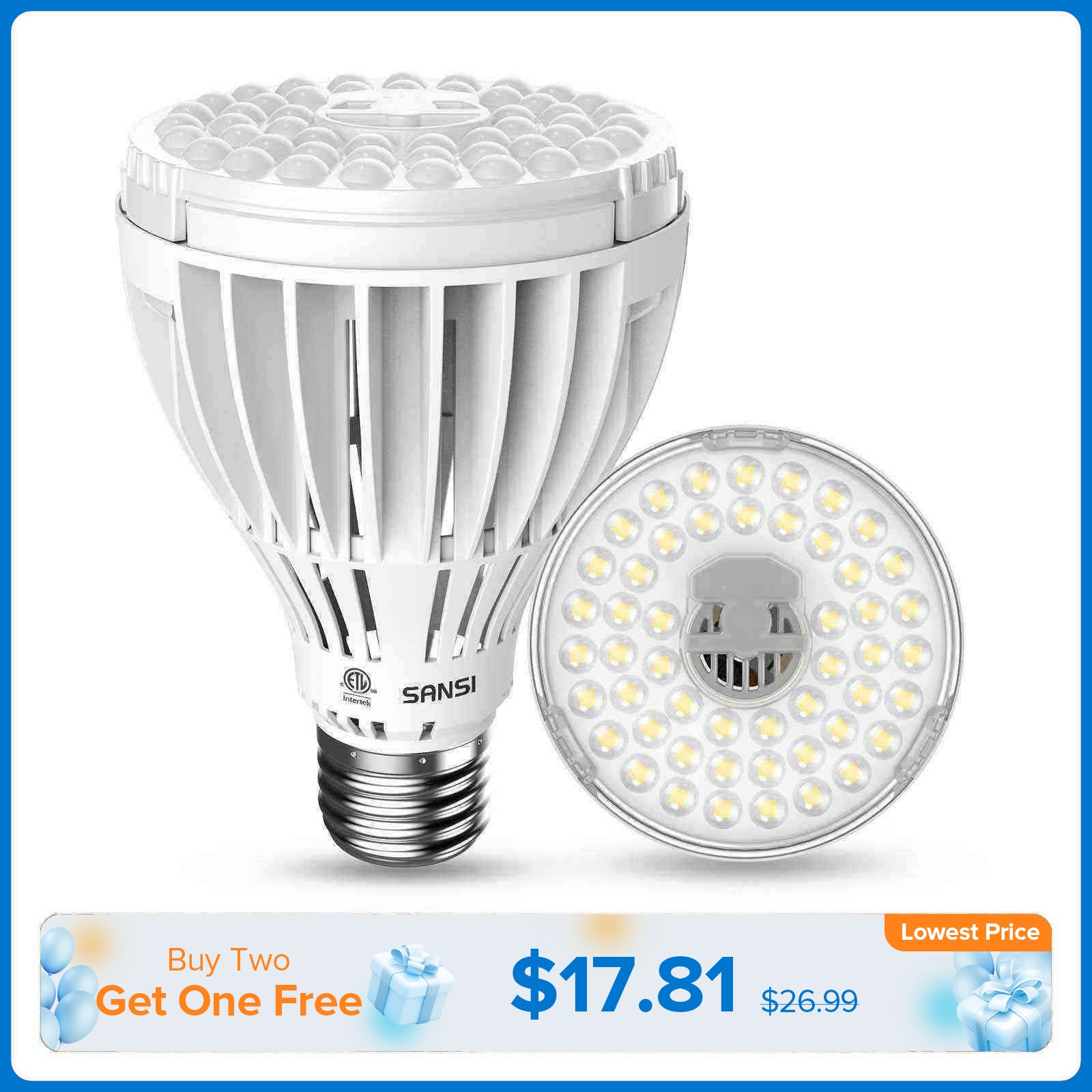 PAR25 24W LED Grow Light Bulb