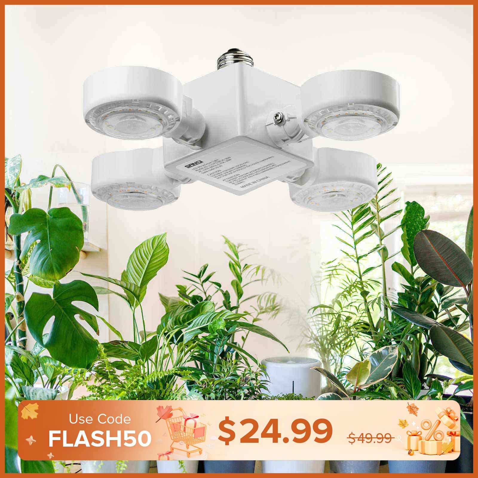 30W LED Grow Light (Folding Wings) (EU/UK ONLY)