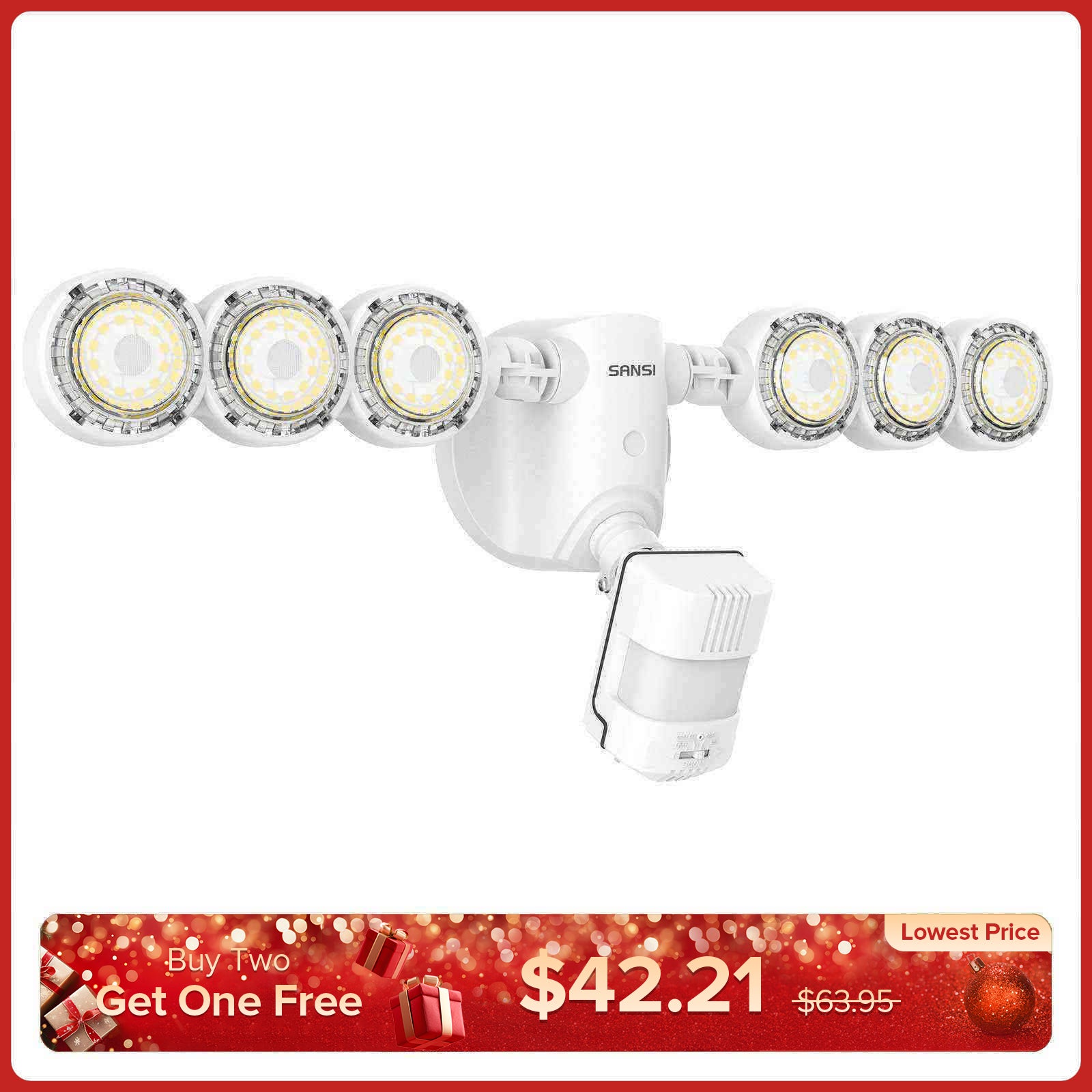 55-W-LED-Sicherheitslicht (Dämmerung bis Morgengrauen und Bewegungssensor) (NUR USA)