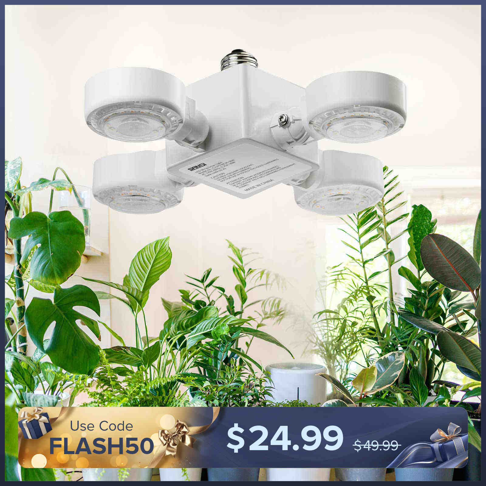 30W LED Grow Light (Folding Wings) (EU/UK ONLY)