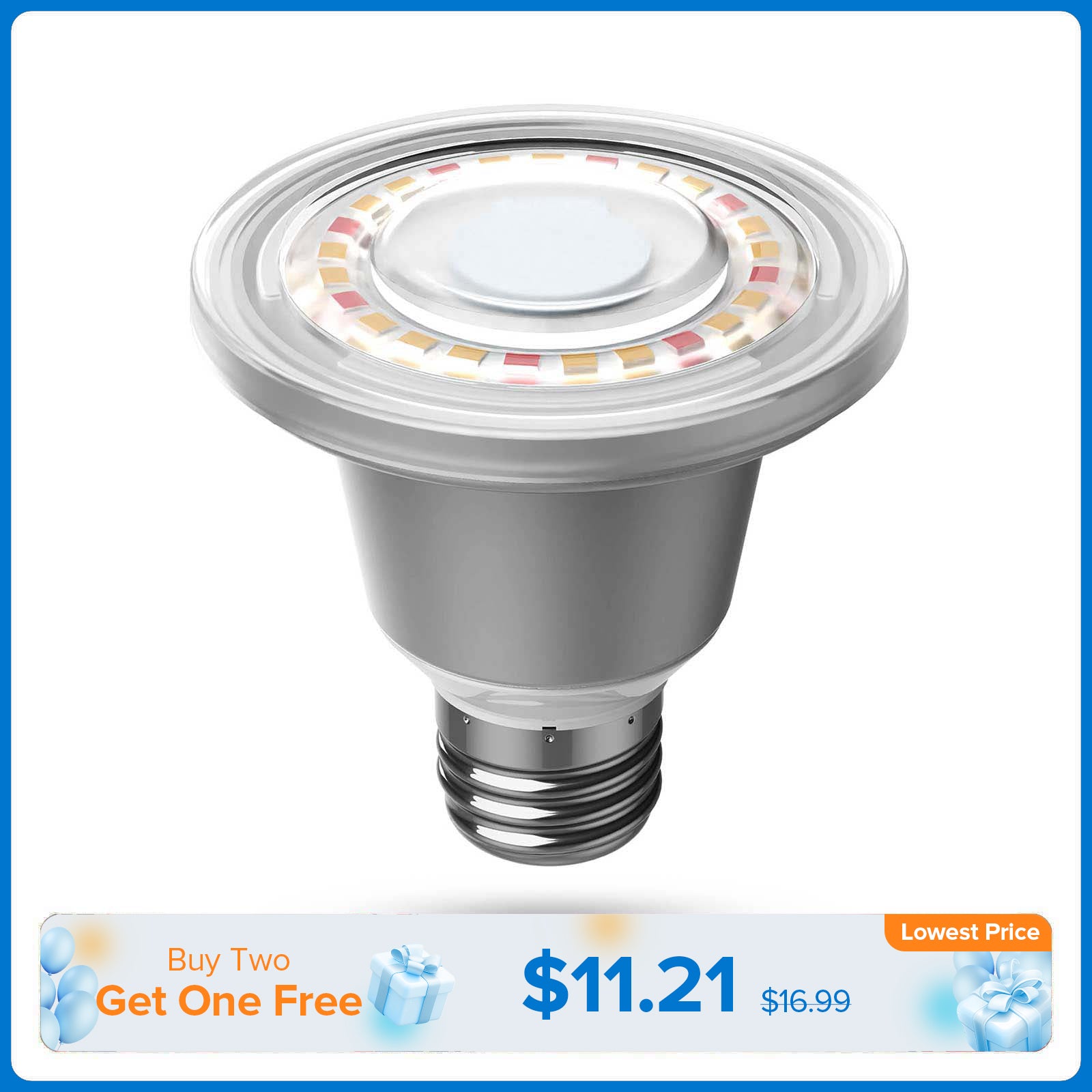 SANSI BR20 12W LED Grow Light Bulb