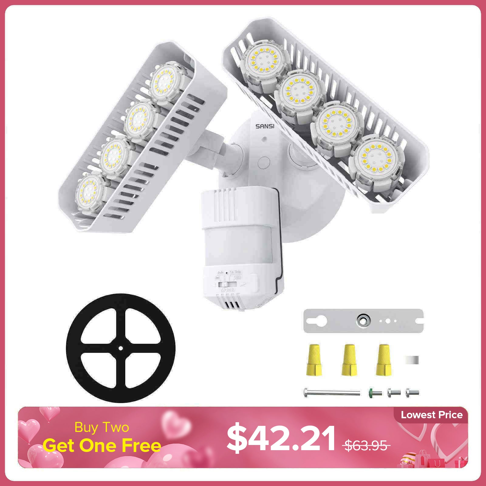 SANSI 54W LED Security Light - Ultra Bright & Energy Efficient