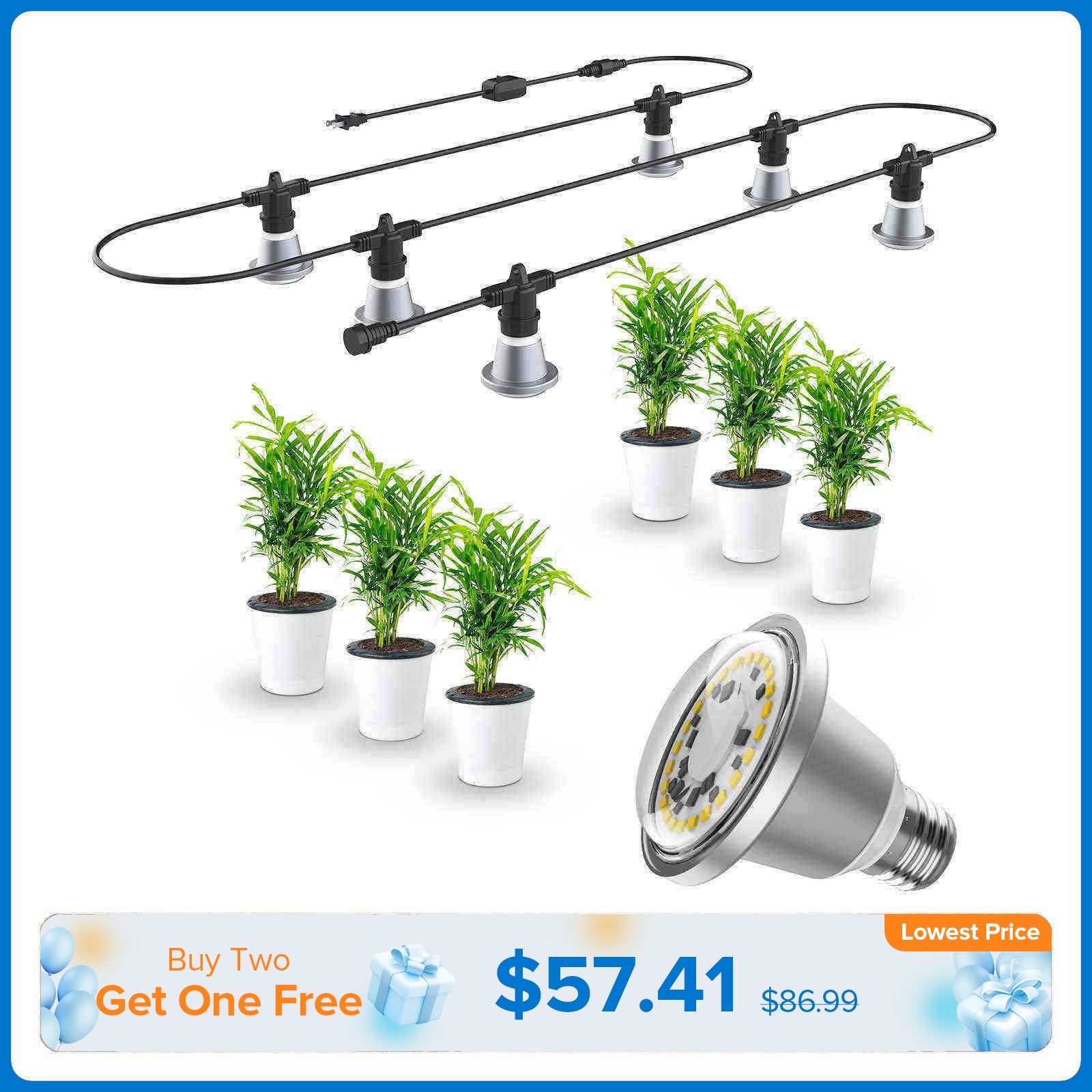 Hanging Grow Light String(US/EU ONLY)