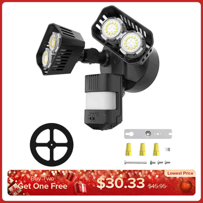 Verbessertes 28-W-LED-Sicherheitslicht (Dämmerung bis Morgengrauen und Bewegungssensor) (NUR USA)