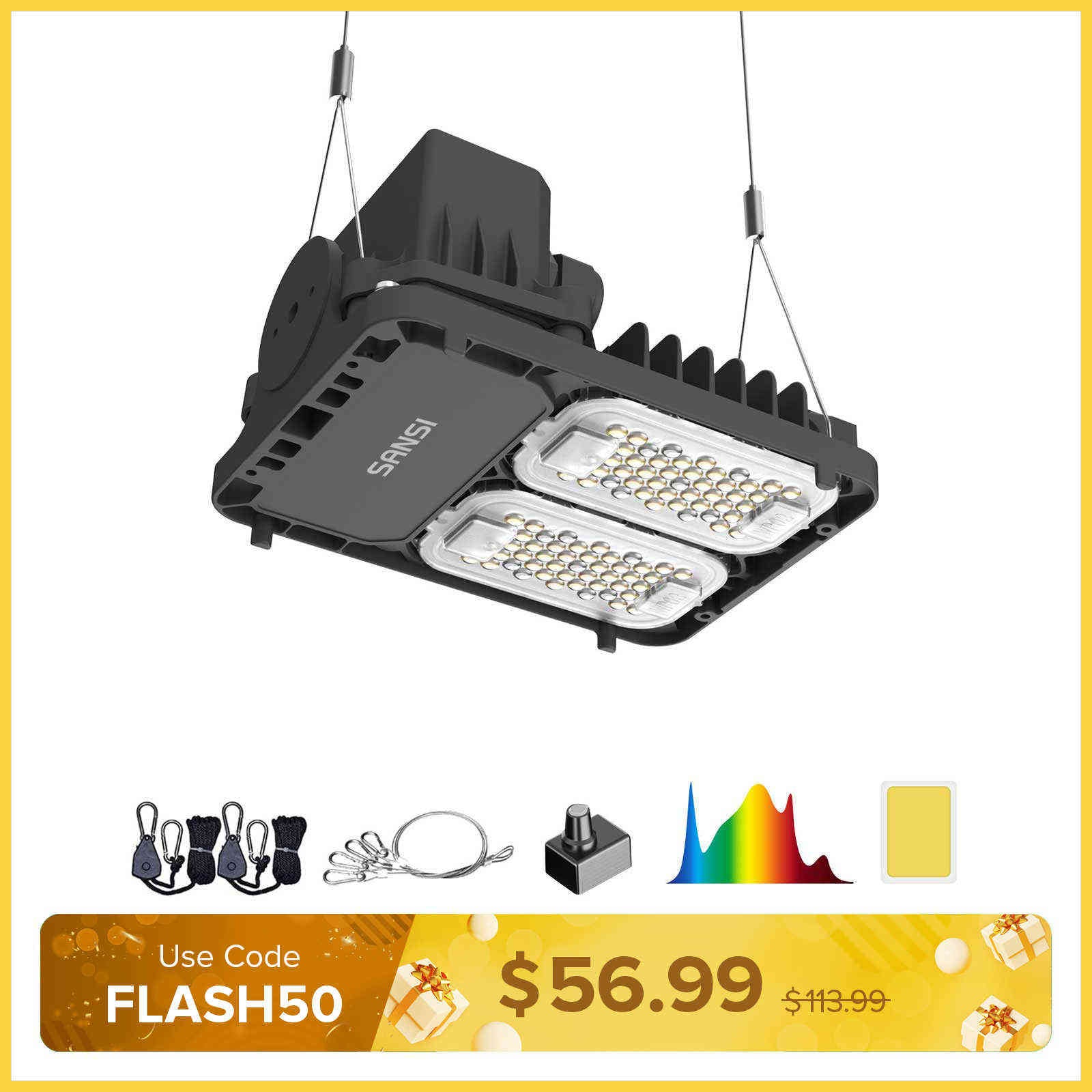 Dimmable 50W LED Grow Light (EU ONLY)