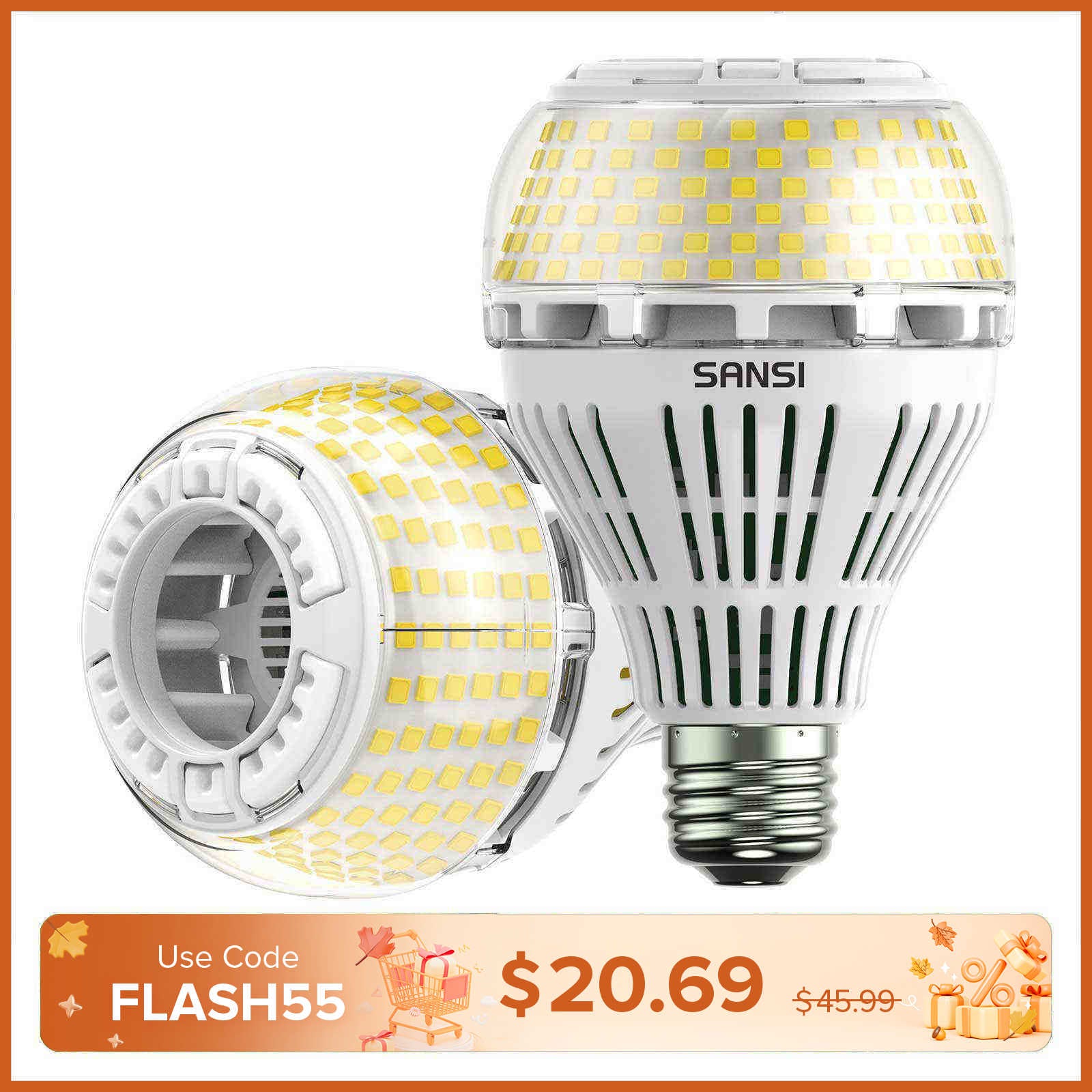 Dimmable A21 27W LED 3000K/5000K Light Bulb (EU ONLY)