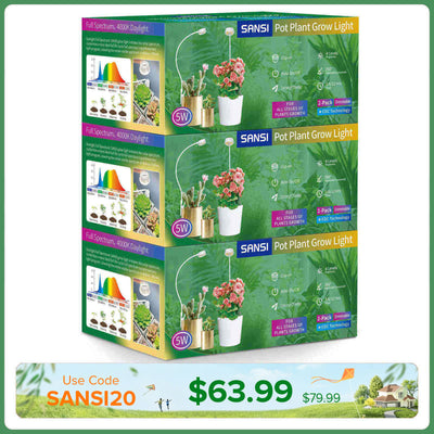 (Gift Packing) 5W Pot Clip LED Grow Light (US/CA ONLY)