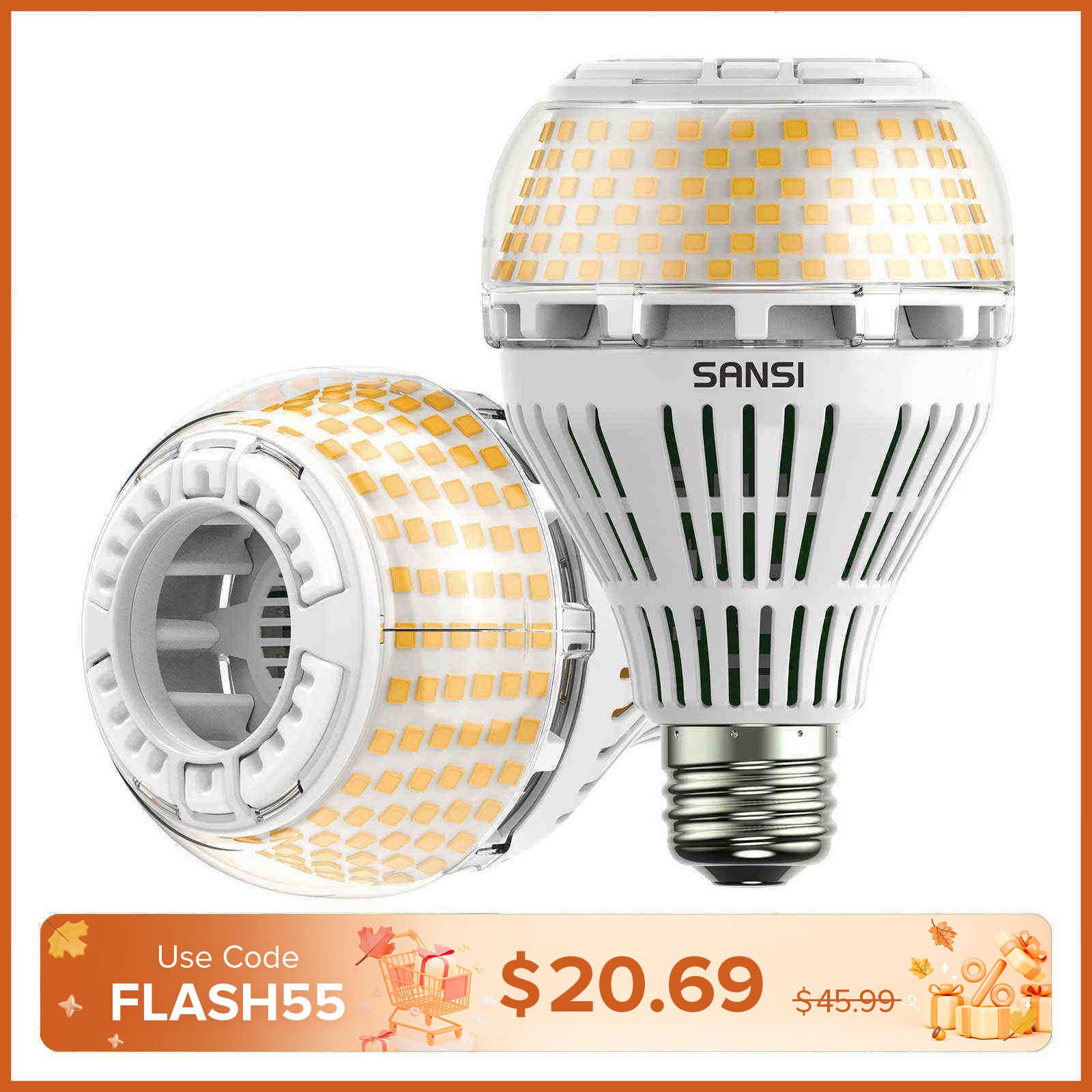 Dimmable A21 27W LED 3000K/5000K Light Bulb (EU ONLY)