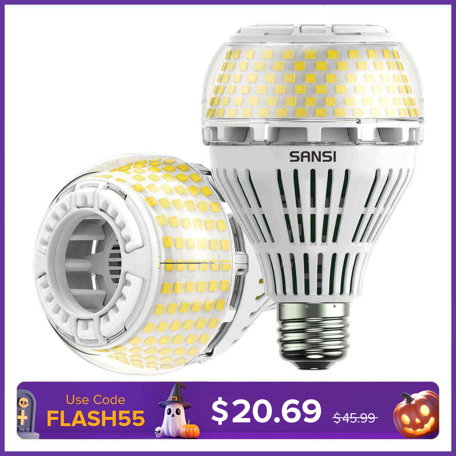 Dimmbare A21 27W LED 3000K/5000K Glühbirne (NUR EU) 