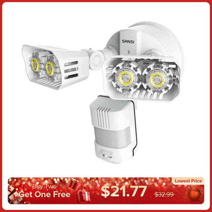 18-W-LED-Sicherheitslicht (Dämmerung bis Morgengrauen und Bewegungssensor)