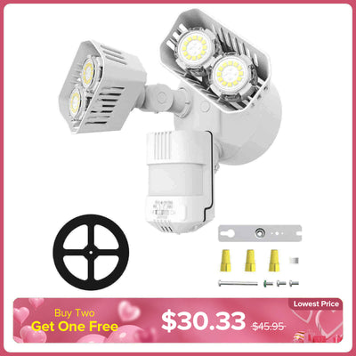 Luce di sicurezza a LED da 28 W potenziata (da tramonto ad alba e sensore di movimento) (SOLO USA)