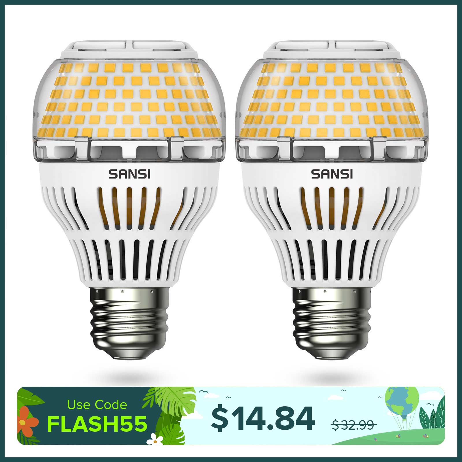 Dimmbare A19 17W LED 3000K/5000K Glühbirne (NUR USA, CA)