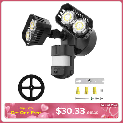 Luce di sicurezza a LED da 28 W potenziata (da tramonto ad alba e sensore di movimento) (SOLO USA)