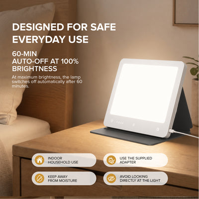 SANSI 14W LED Daylight Panel Therapy Lamp for Desktop