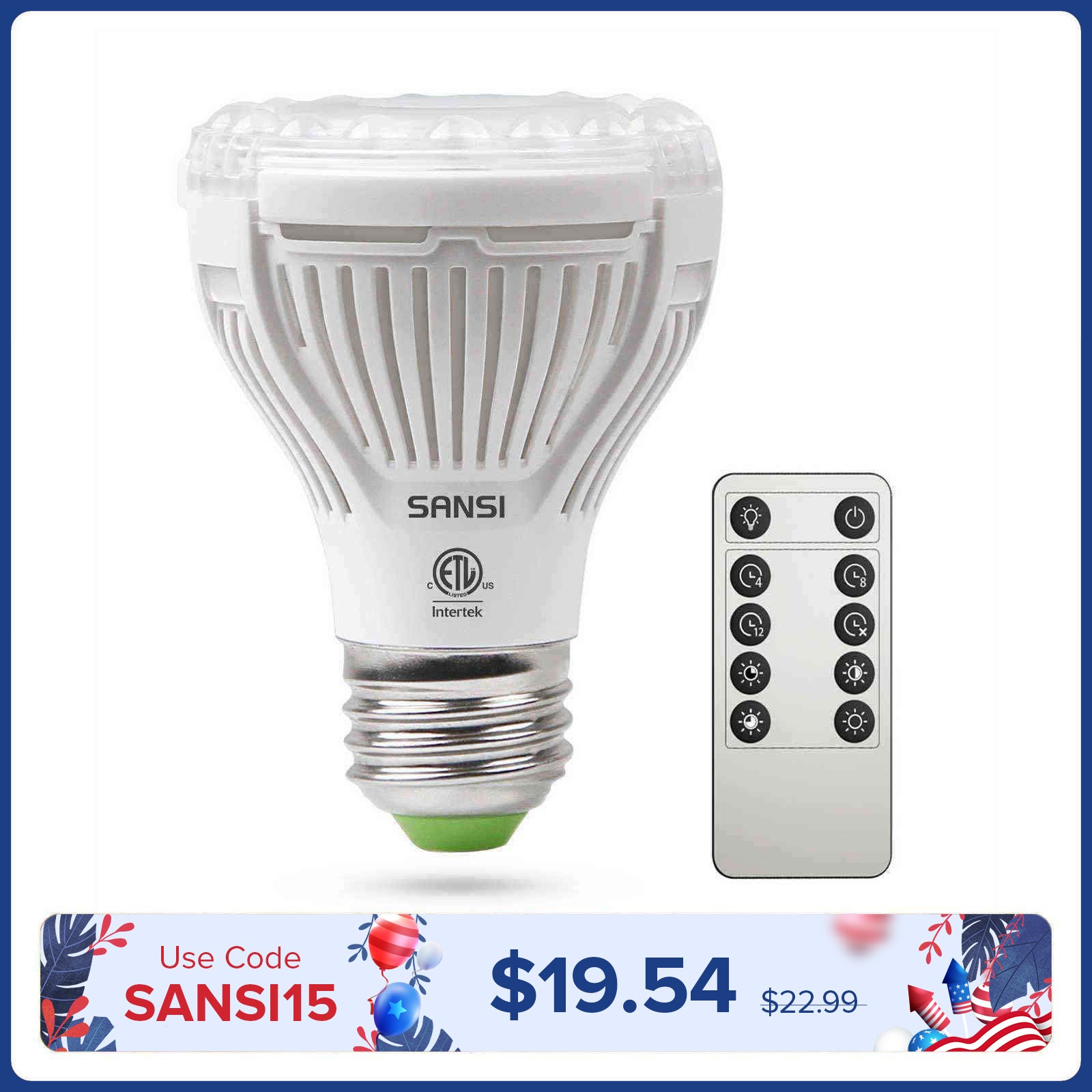 Lampadina LED PAR20 da 10 W con telecomando (solo USA/CA)