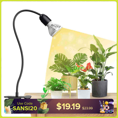 10W Adjustable 1-Head Clip-on LED Grow Light (US/CA ONLY)