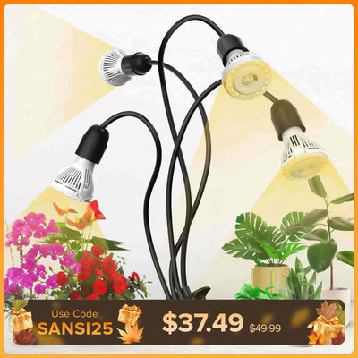 40 W verstellbares 4-Kopf-Clip-on-LED-Wachstumslicht (NUR USA/KANADA) 