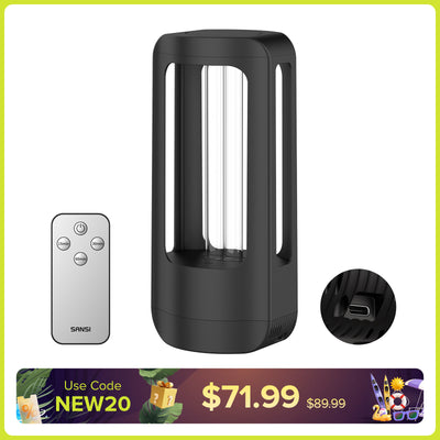 SANSI 18W Cordless UV Light Sanitizer with Remote Control (US ONLY)