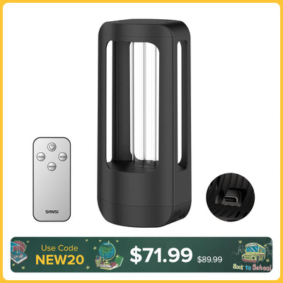 SANSI 18W Cordless UV Light Sanitizer with Remote Control (US ONLY)