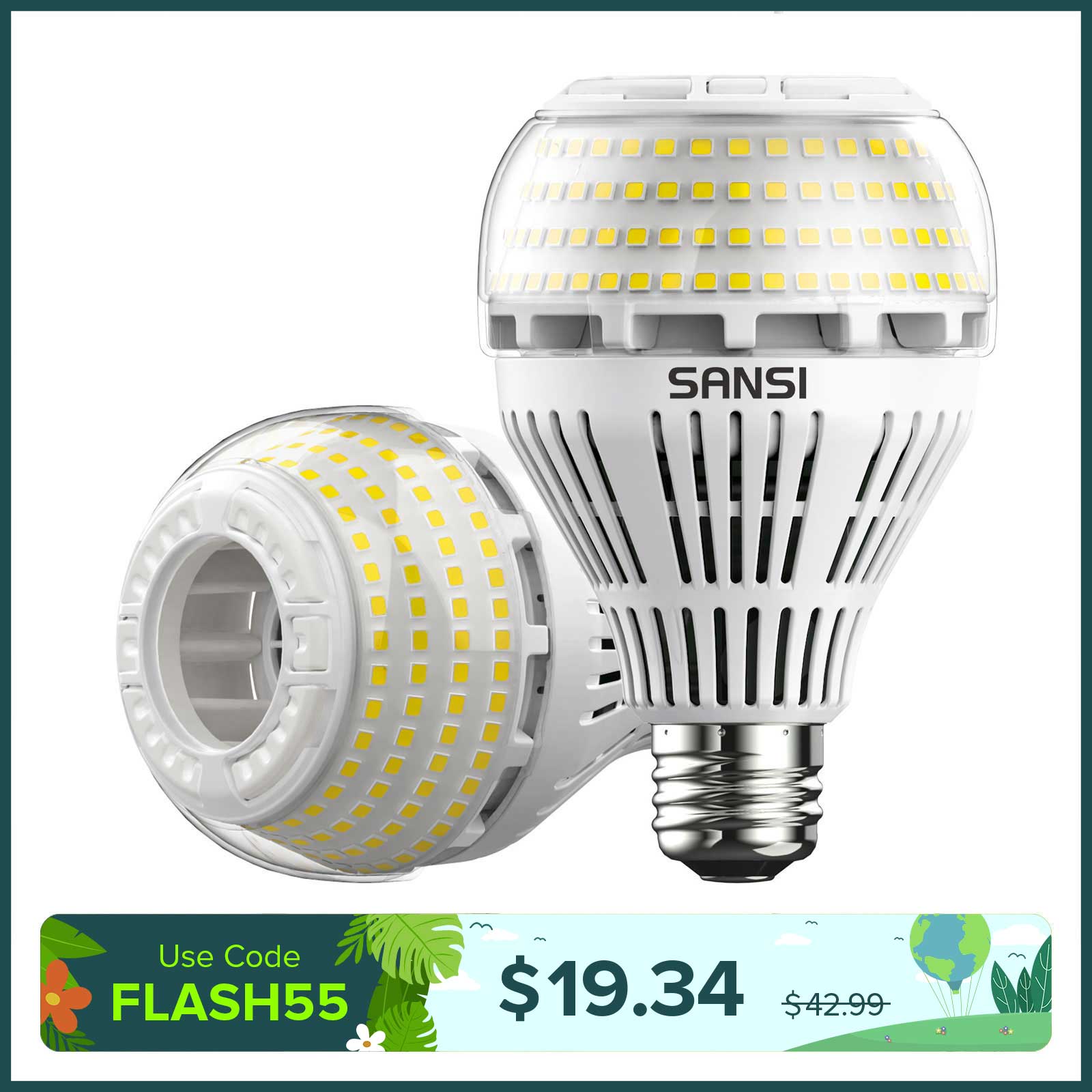 A21 22W LED 3000K/5000K Glühbirne 