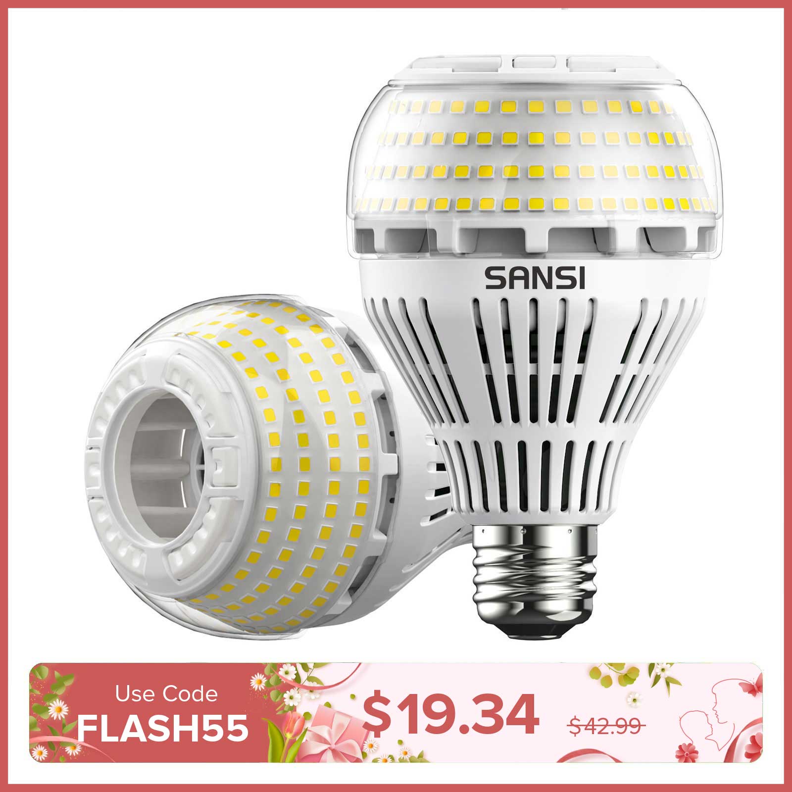 A21 22W LED 3000K/5000K Light Bulb