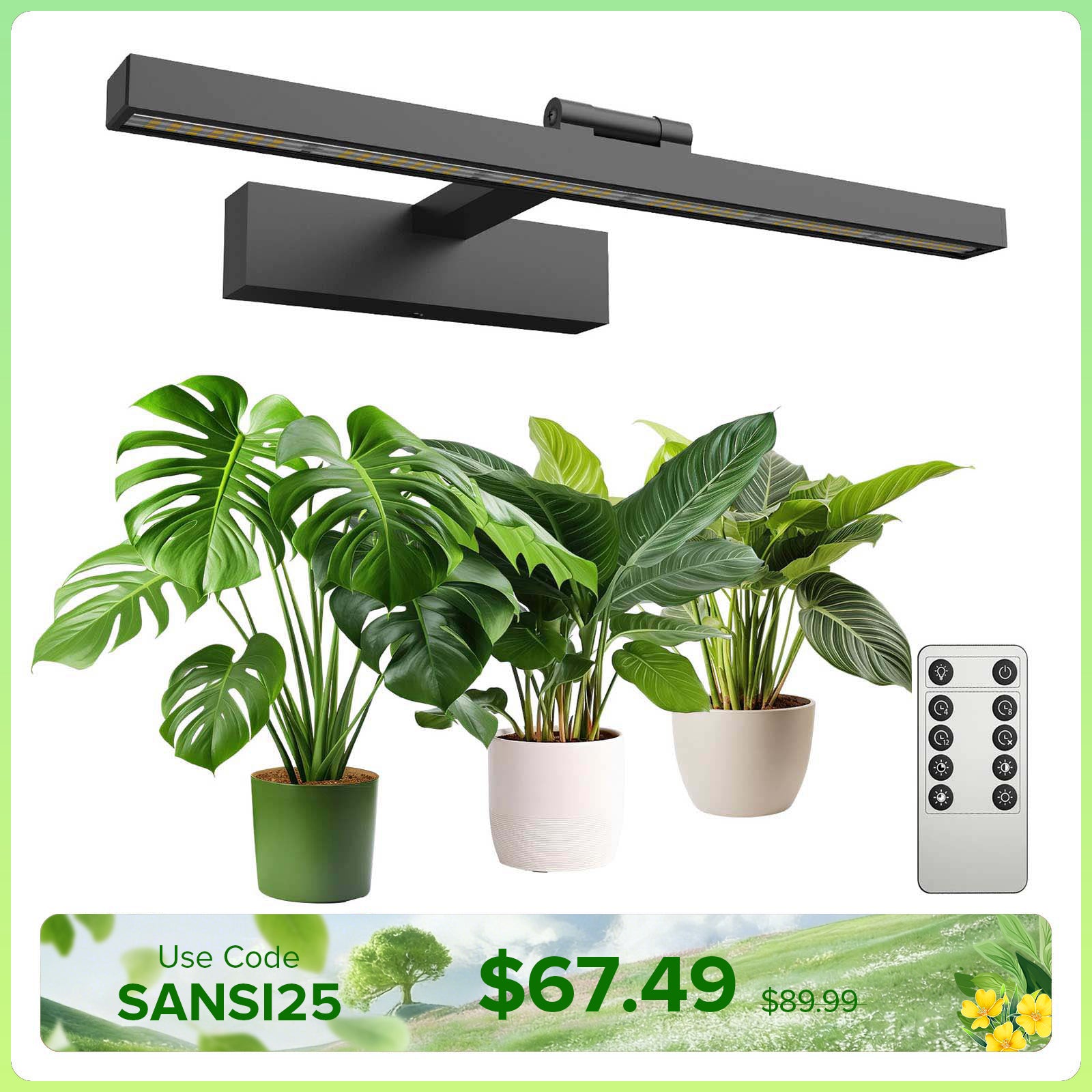 SANSI 35W Wall Mounted LED Grow Light