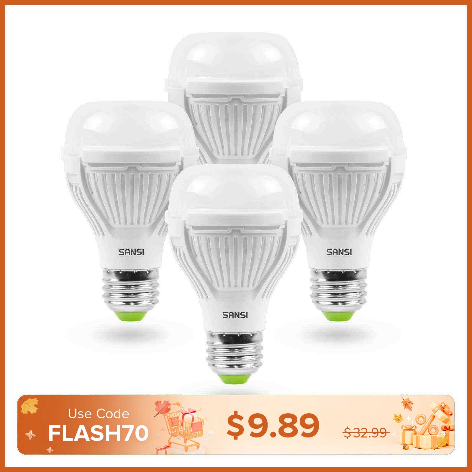 Upgraded A19 13W LED 3000K/5000K Light Bulb (US ONLY)