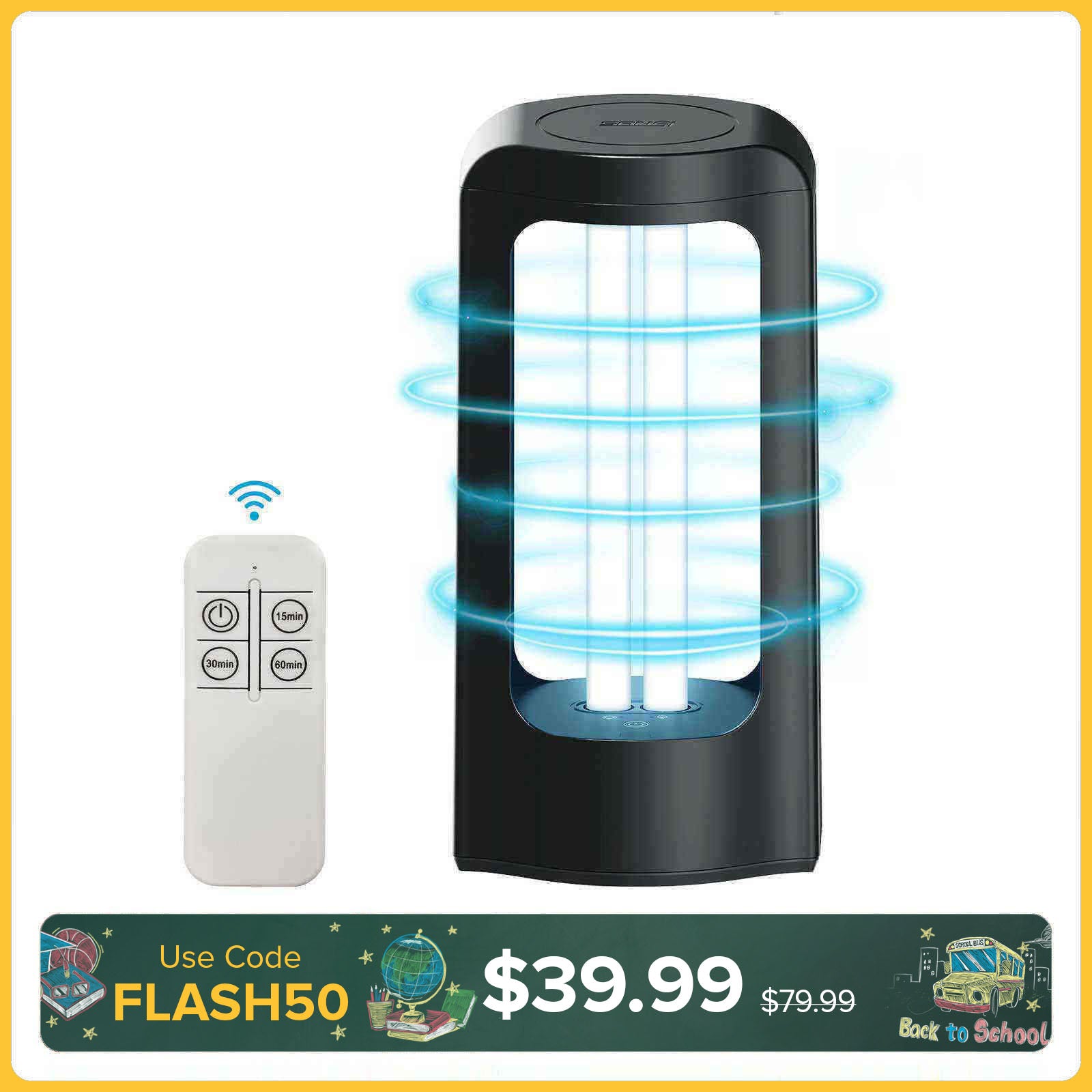 27W UV Light Sanitizer with Remote Control
