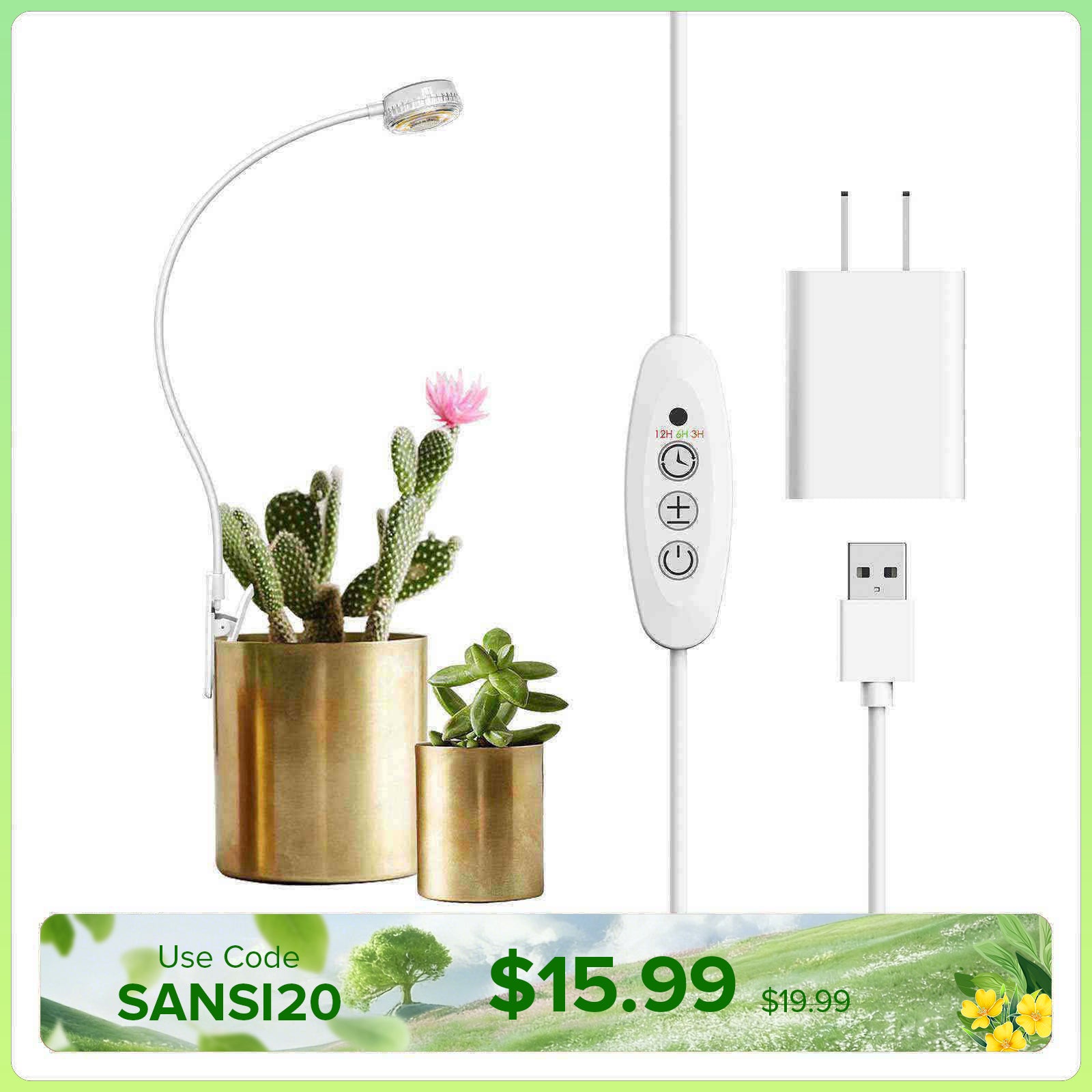 5W Pot Clip LED Grow Light