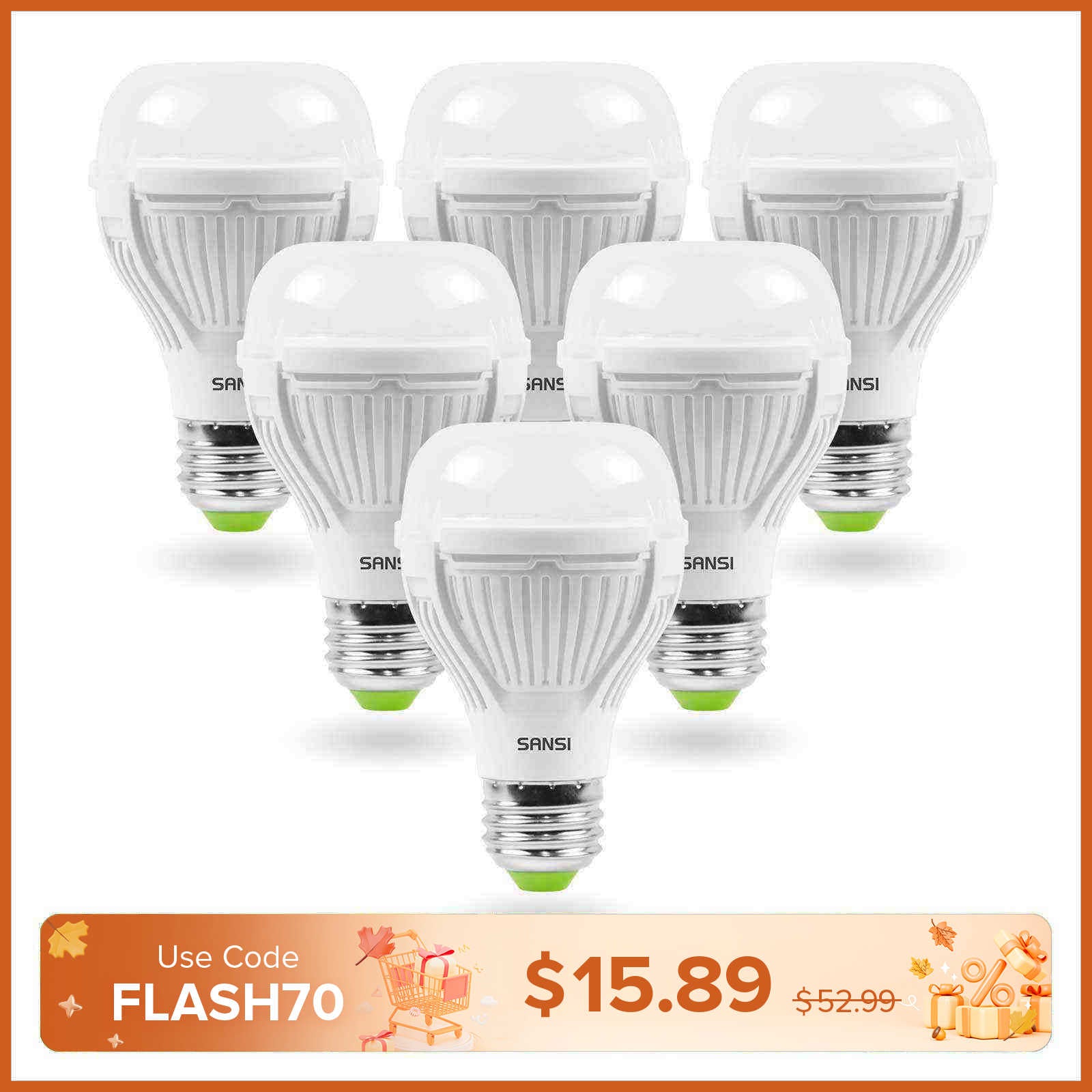 Upgraded A19 13W LED 3000K/5000K Light Bulb (US ONLY)