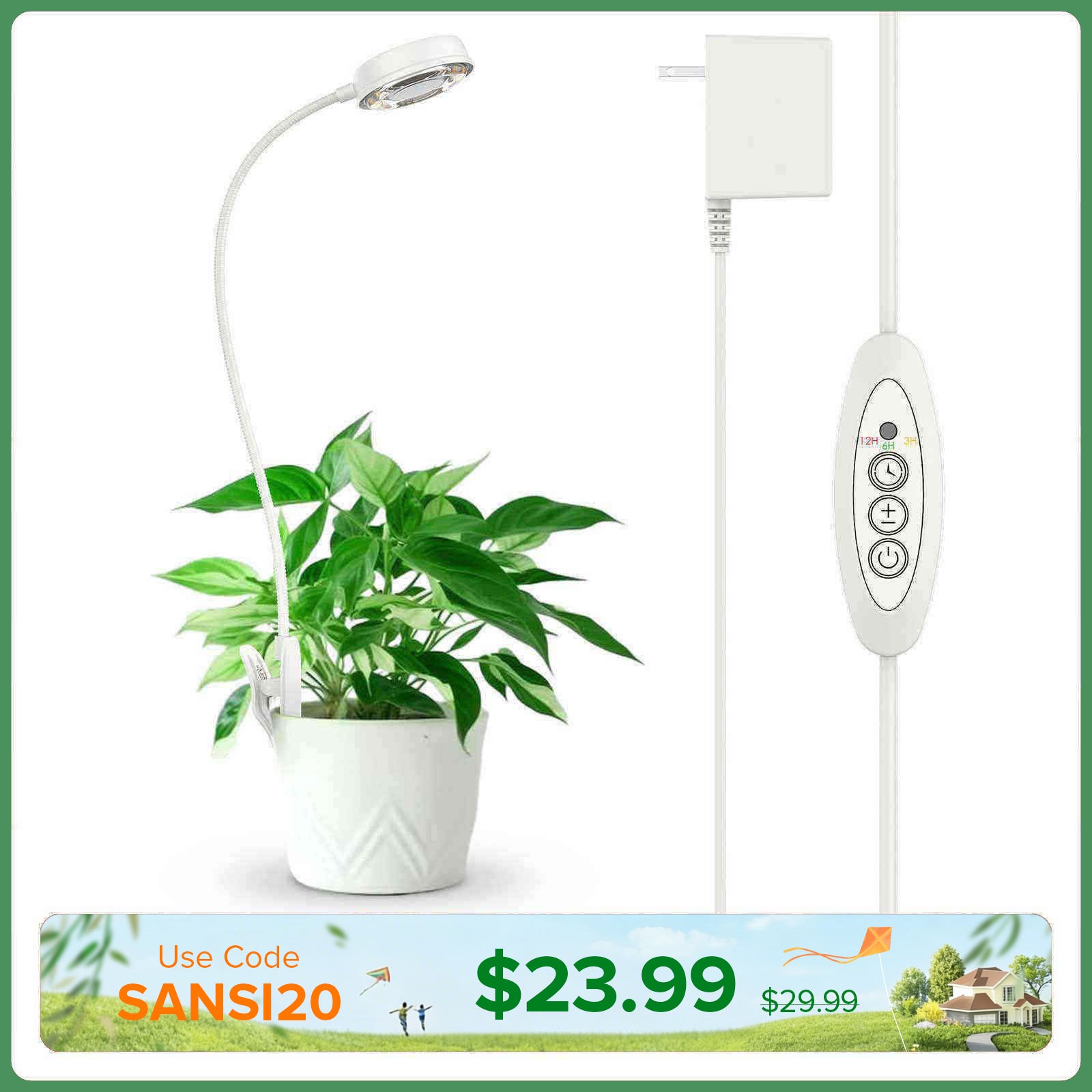 10W Pot Clip Led Grow Light