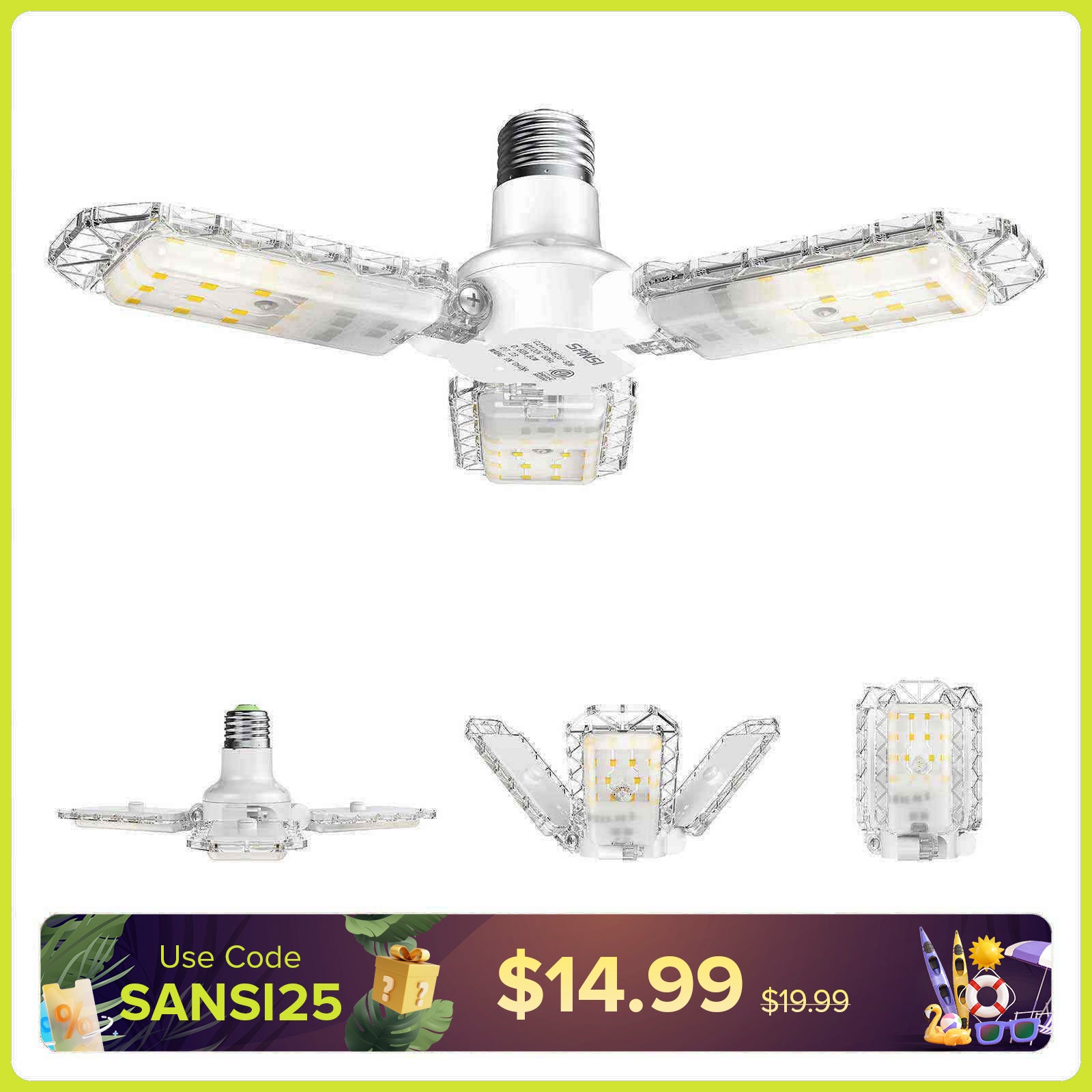 22W Panel Garage Light (EU&UK ONLY)