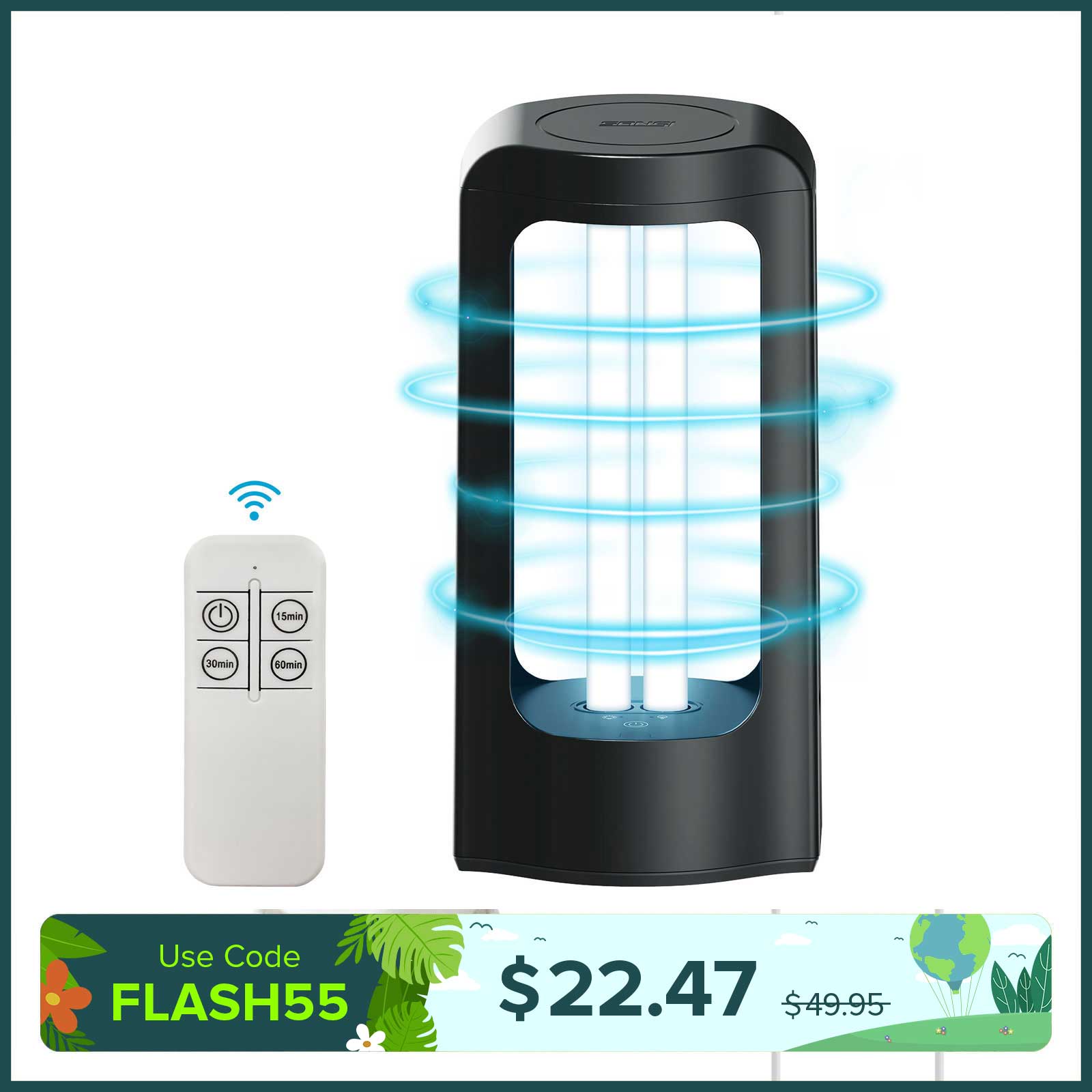 18W UV Light Sanitizer with Remote Control (US ONLY)