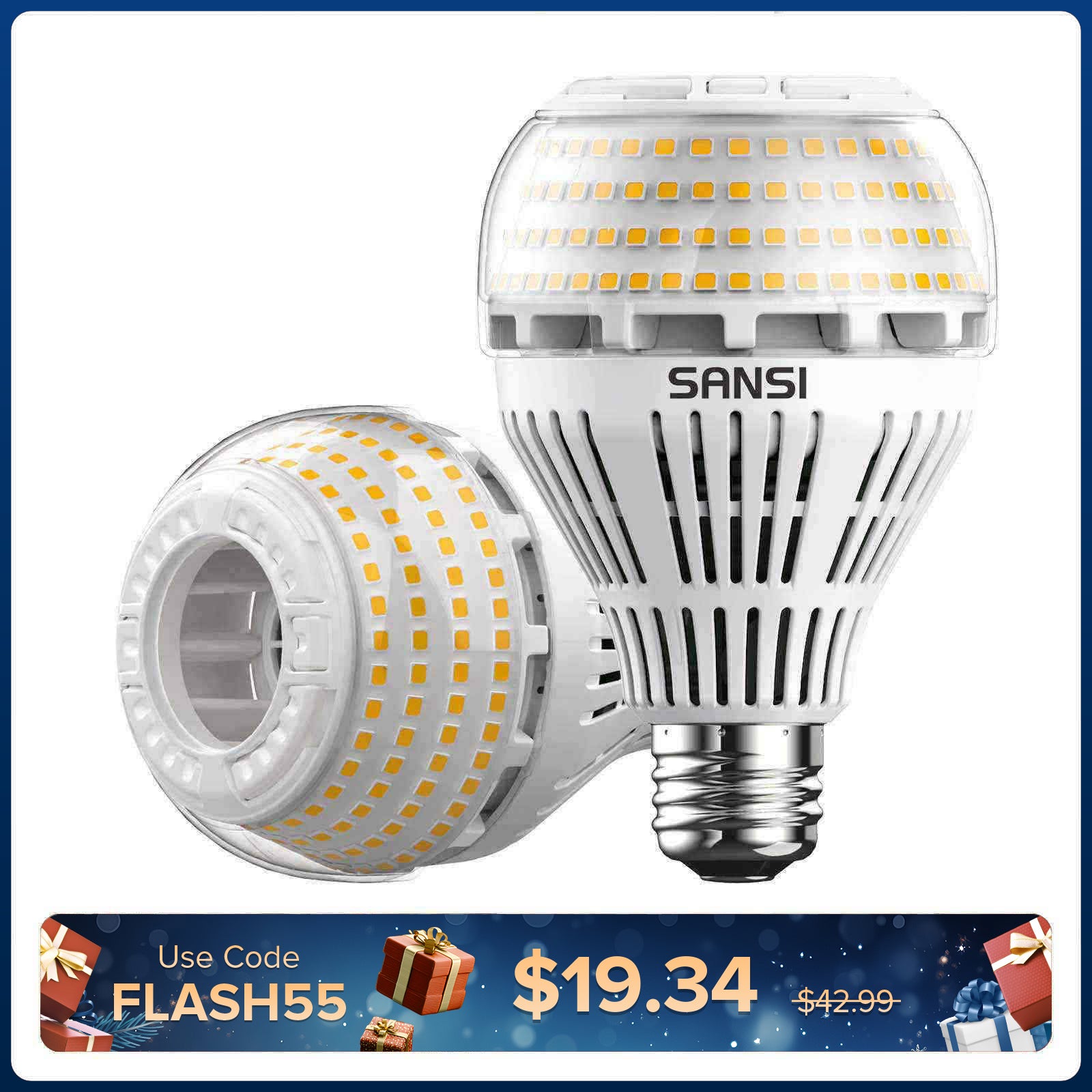 A21 22W LED 3000K/5000K Light Bulb