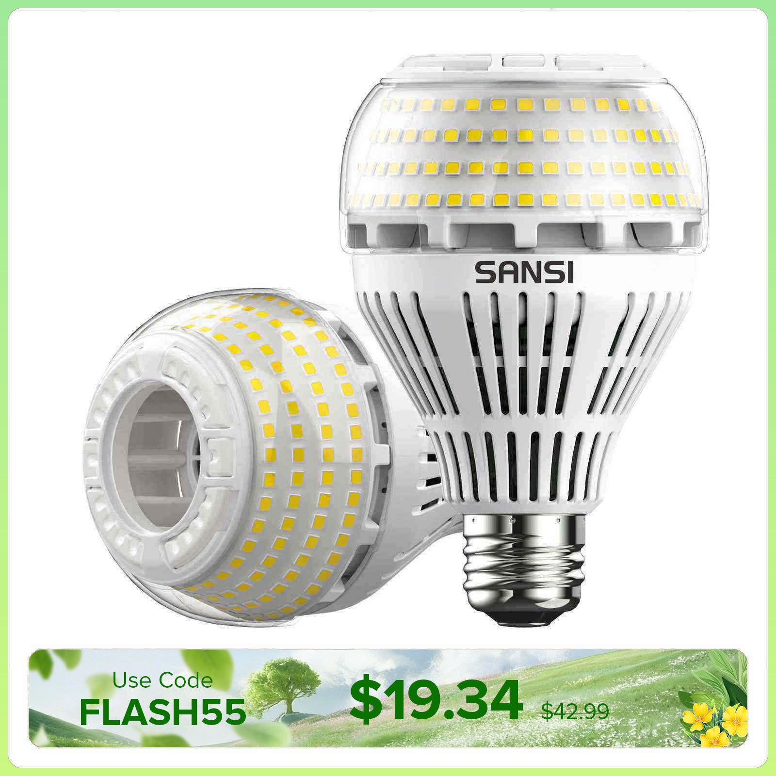 A21 22W LED 3000K/5000K Light Bulb