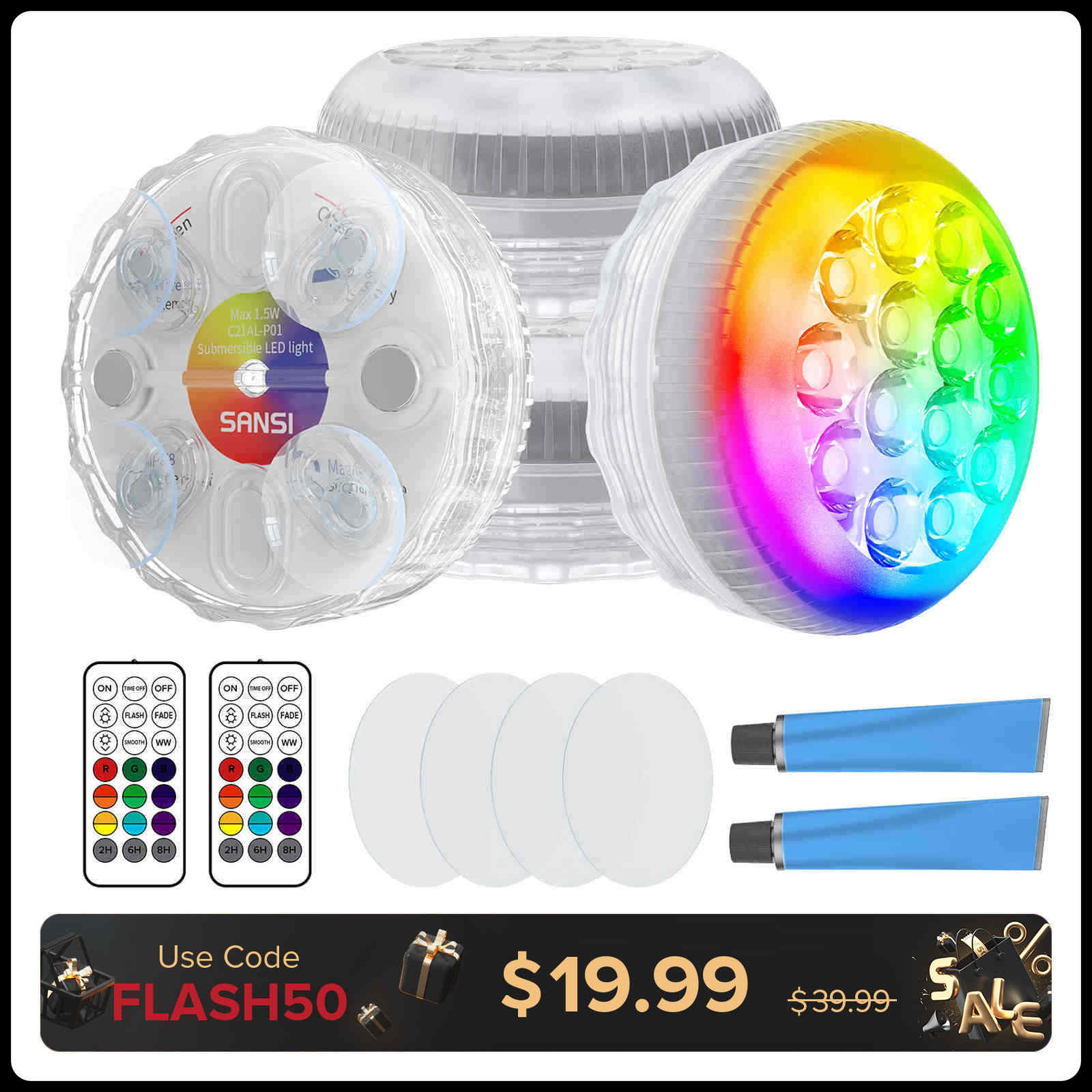 Verbessertes RGB-LED-Tauchbeckenlicht