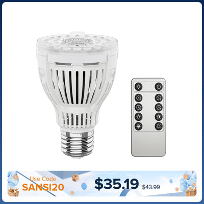 SANSI A19 10W Ampoule de culture LED avec télécommande (EU/UK UNIQUEMENT)