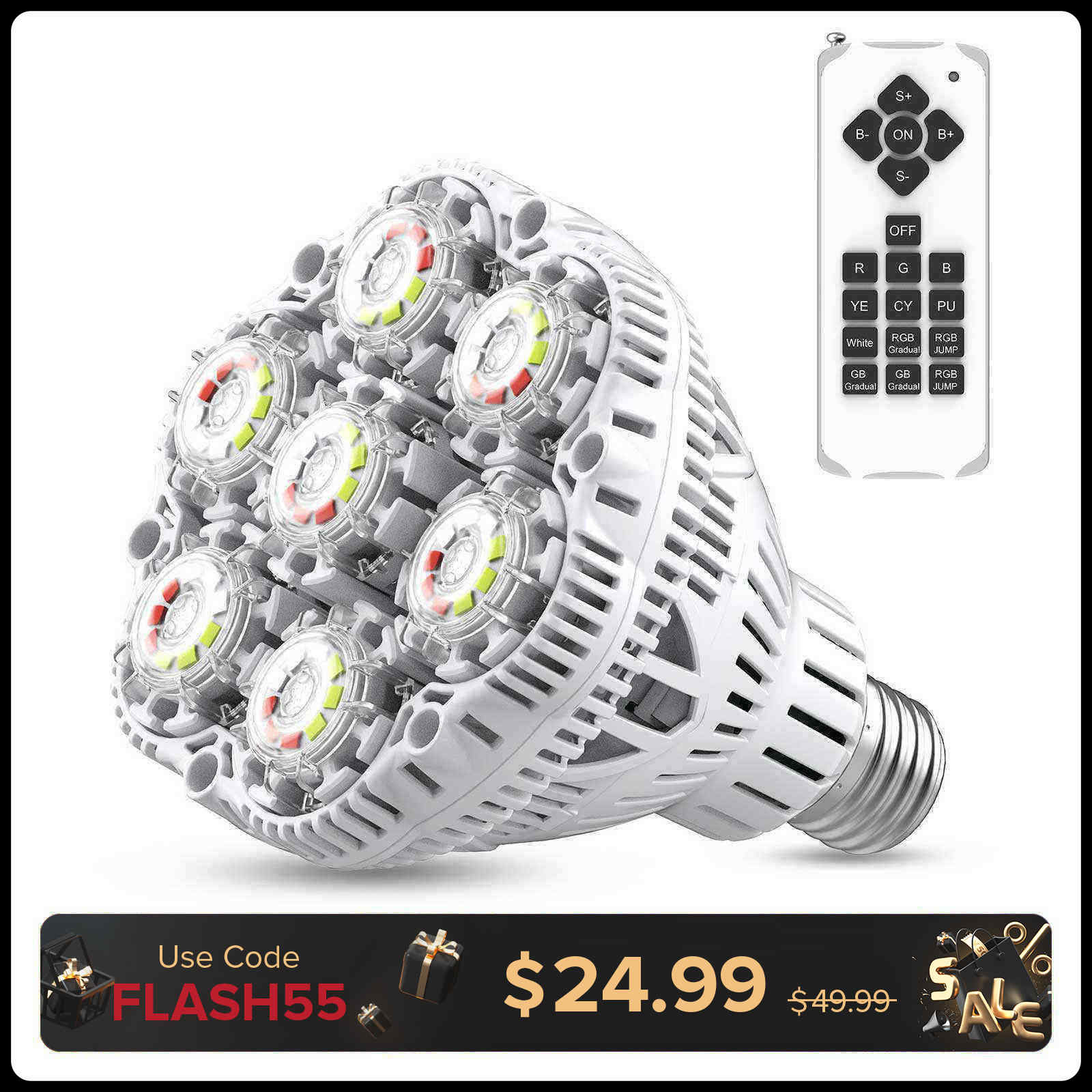 BR30 30W LED RGB Pool Light Bulb (US ONLY)