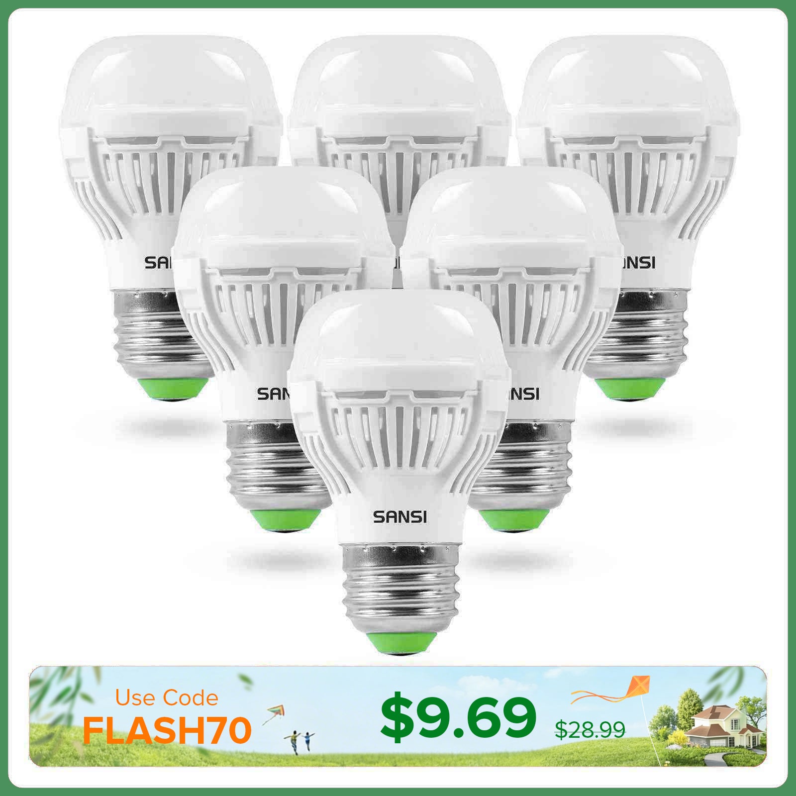 Upgraded A15 9W LED Light Bulb (US ONLY)